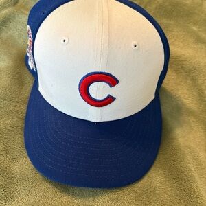 New Era Blue Chicago Cubs fitted hat size 7